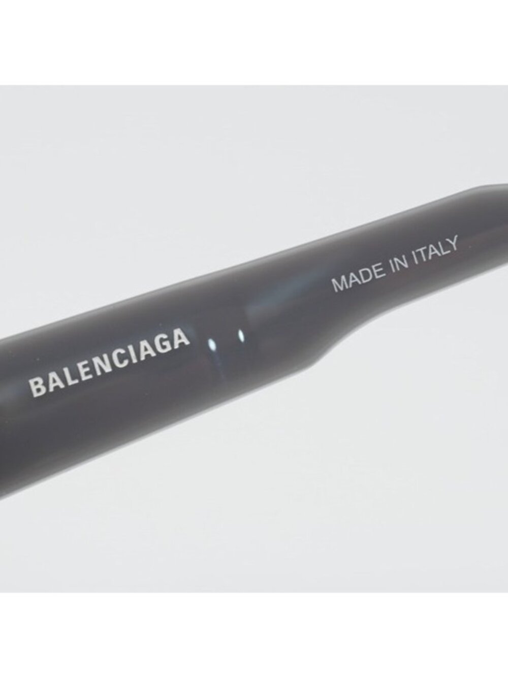 Balenciaga BB0004S 012 Semi Rim Sunglasses Grey Shield Frame, Silver Lenses - Picture 4 of 11